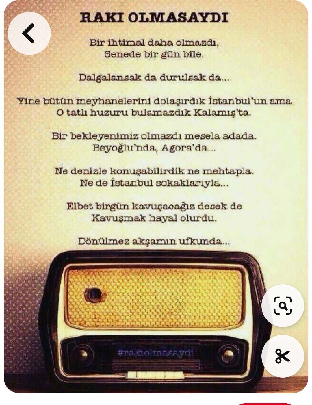 Dudo Meyhane duvar yazısı: Rakı olmasaydı şiiri ve nostaljik radyo